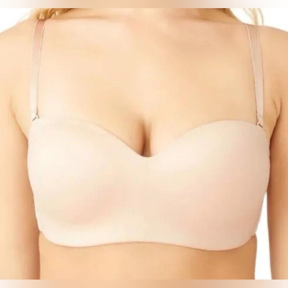 Wacoal 854372 Staying Power Wire Free Convertible Strapless Bra Sand Size 40D